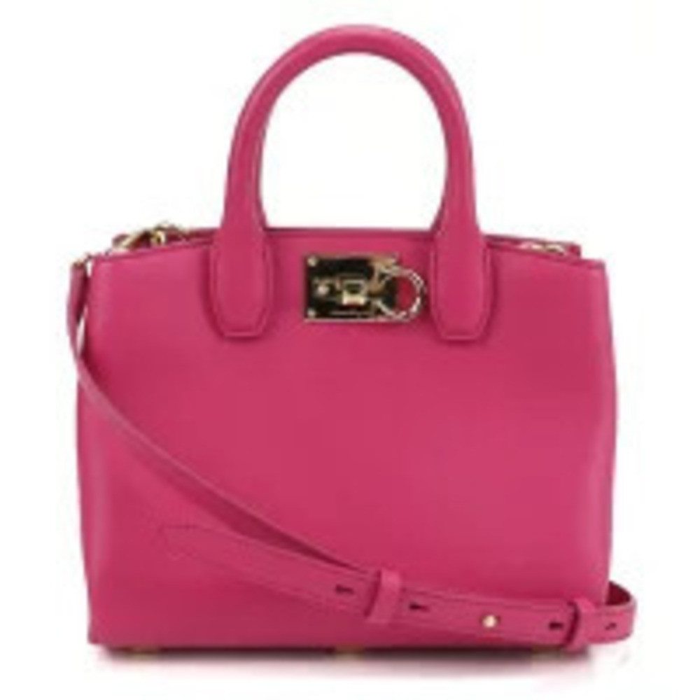 Salvatore Ferragamo Tote Bag Gancini Pink Handbag